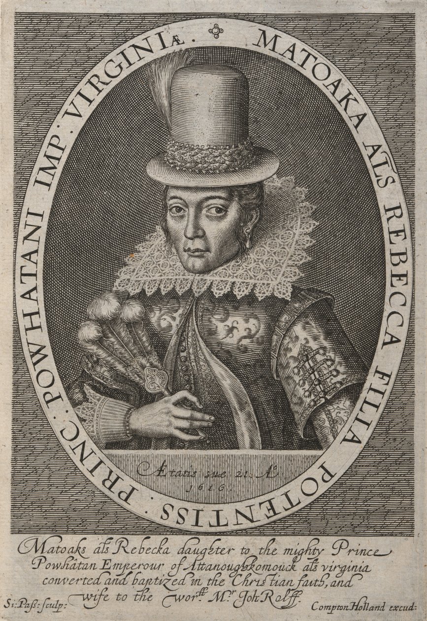Pocahontas by Simon de Passe