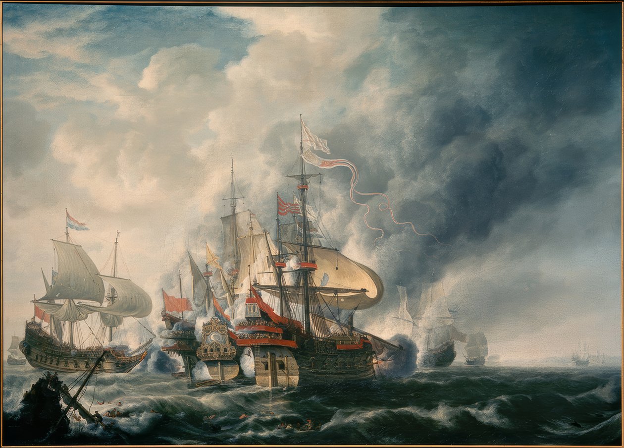 Admiral Joris van Spilbergen in the Battle off the Coast of Peru, July 17, 1615 by Simon de Vlieger