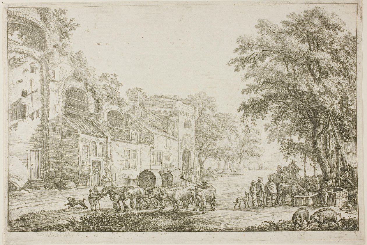 Market Town by Simon de Vlieger