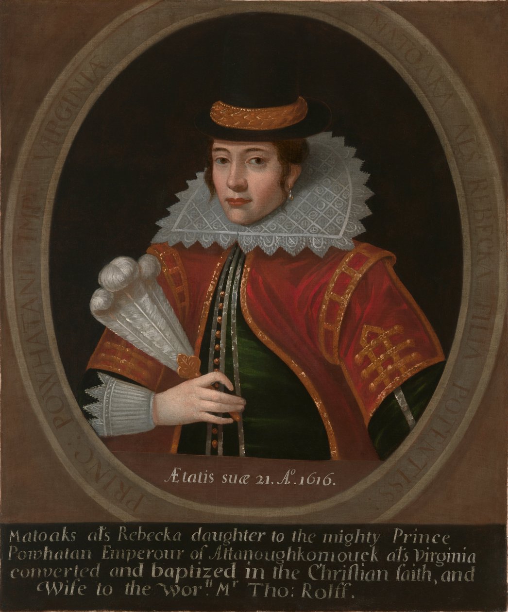 Pocahontas by Simon van de Passe