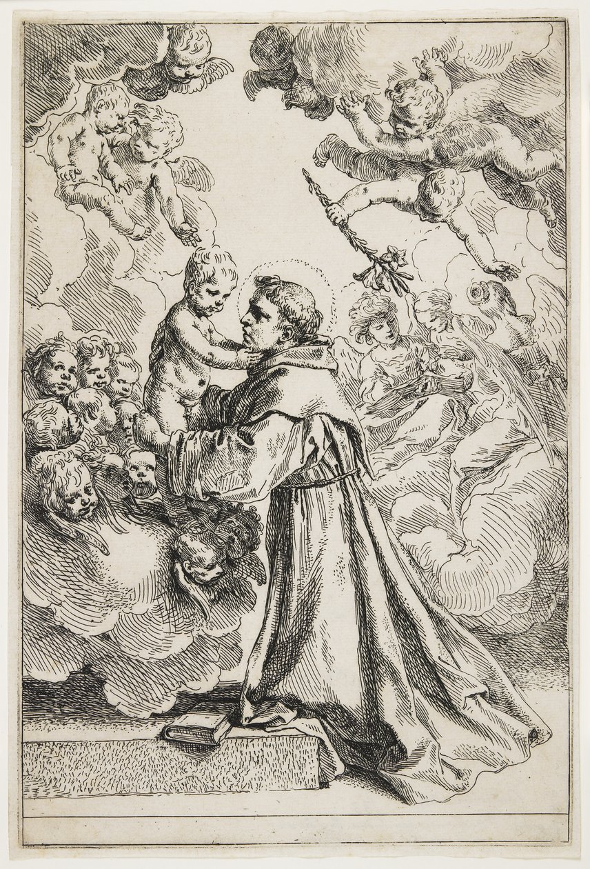 Saint Anthony of Padua by Simone Cantarini