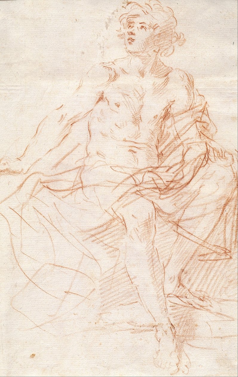Study for the Figure of John the Baptist by Simone Cantarini