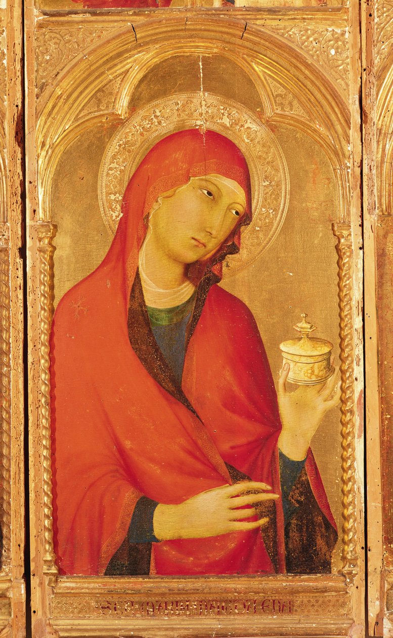 Saint Catherine of Alexandria Polyptych (detail) by Simone Martini