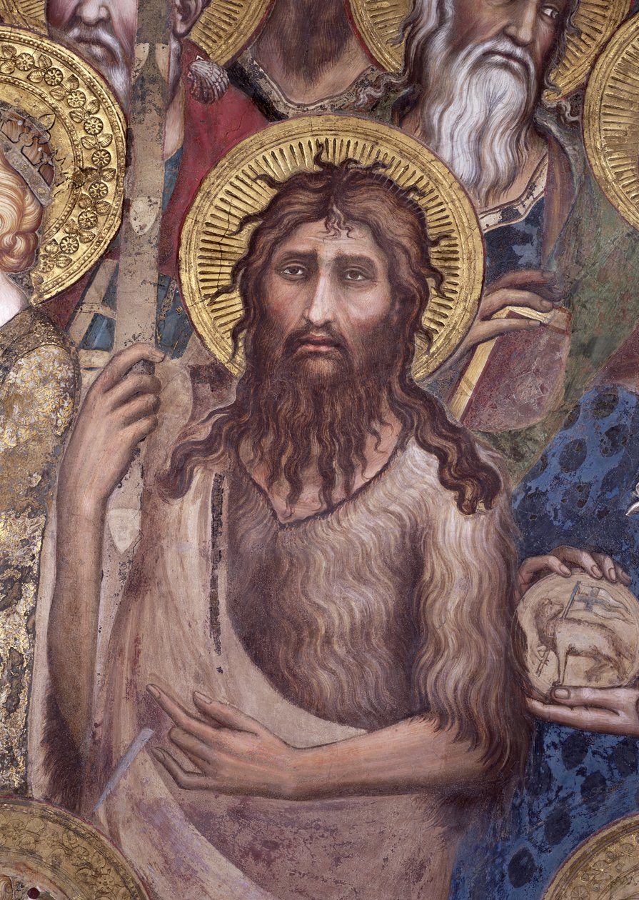 Maesta: St. John the Baptist: (detail) by Simone Martini