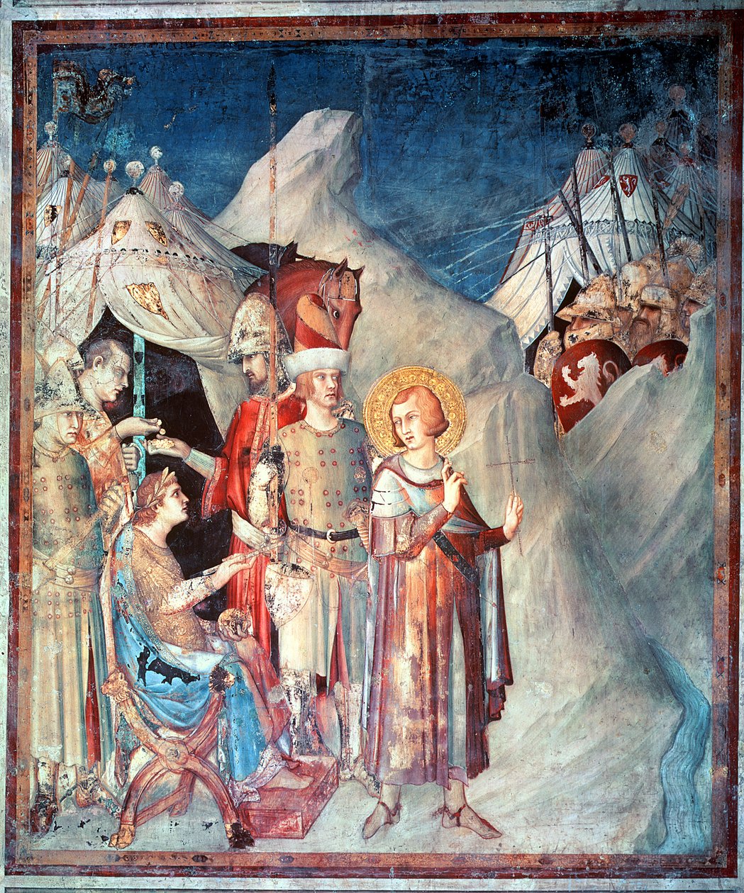 St. Martin Renouncing his Life as a Soldier, from the Life of St. Martin by Simone Martini