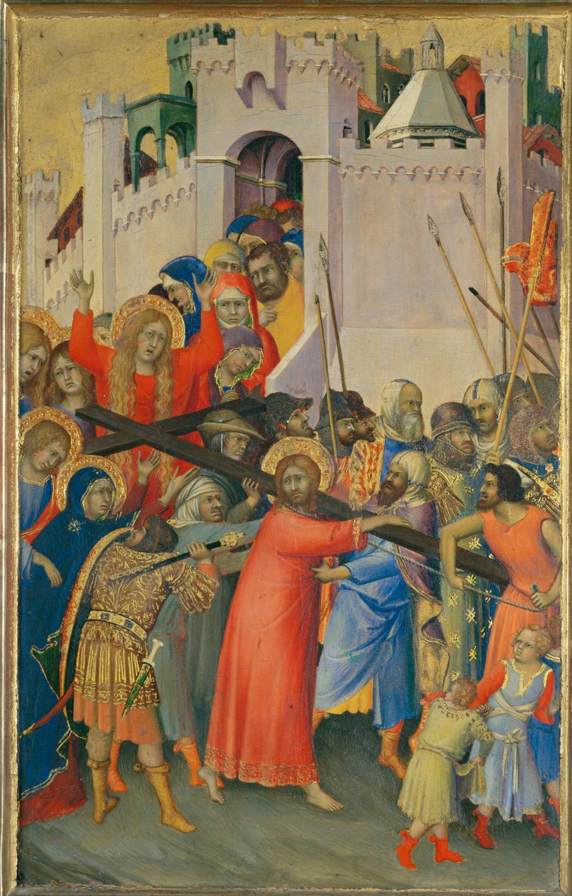 The Carrying of the Cross by Simone (after) Martini