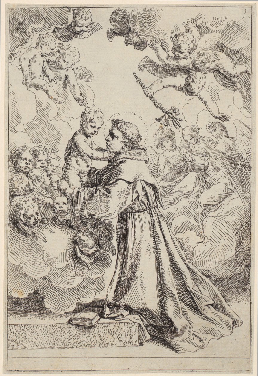 Rest on the Flight into Egypt by Simone Cantarini