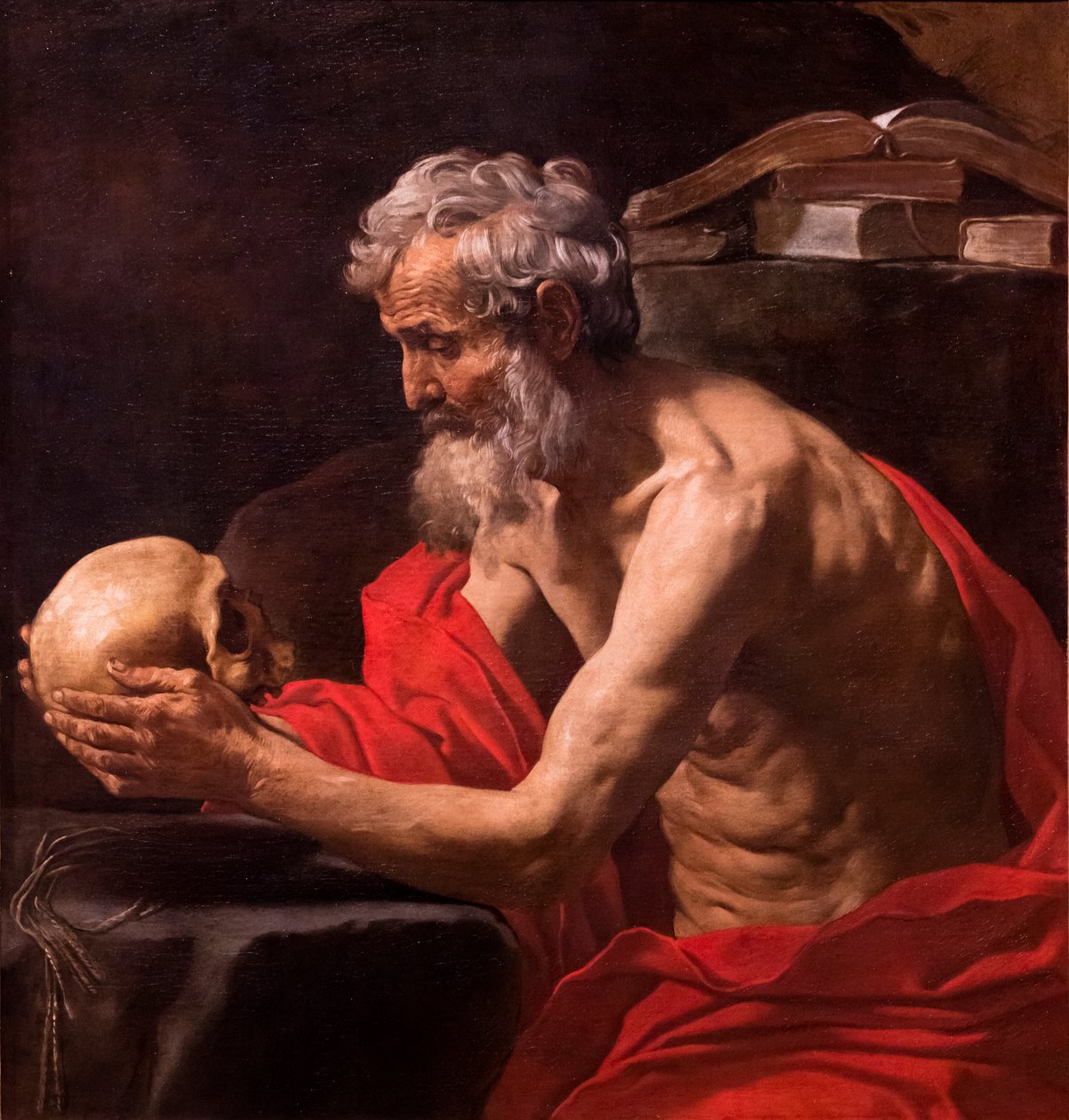 Saint Jerome in Meditation, ca. 1637-1639 by Simone Cantarini