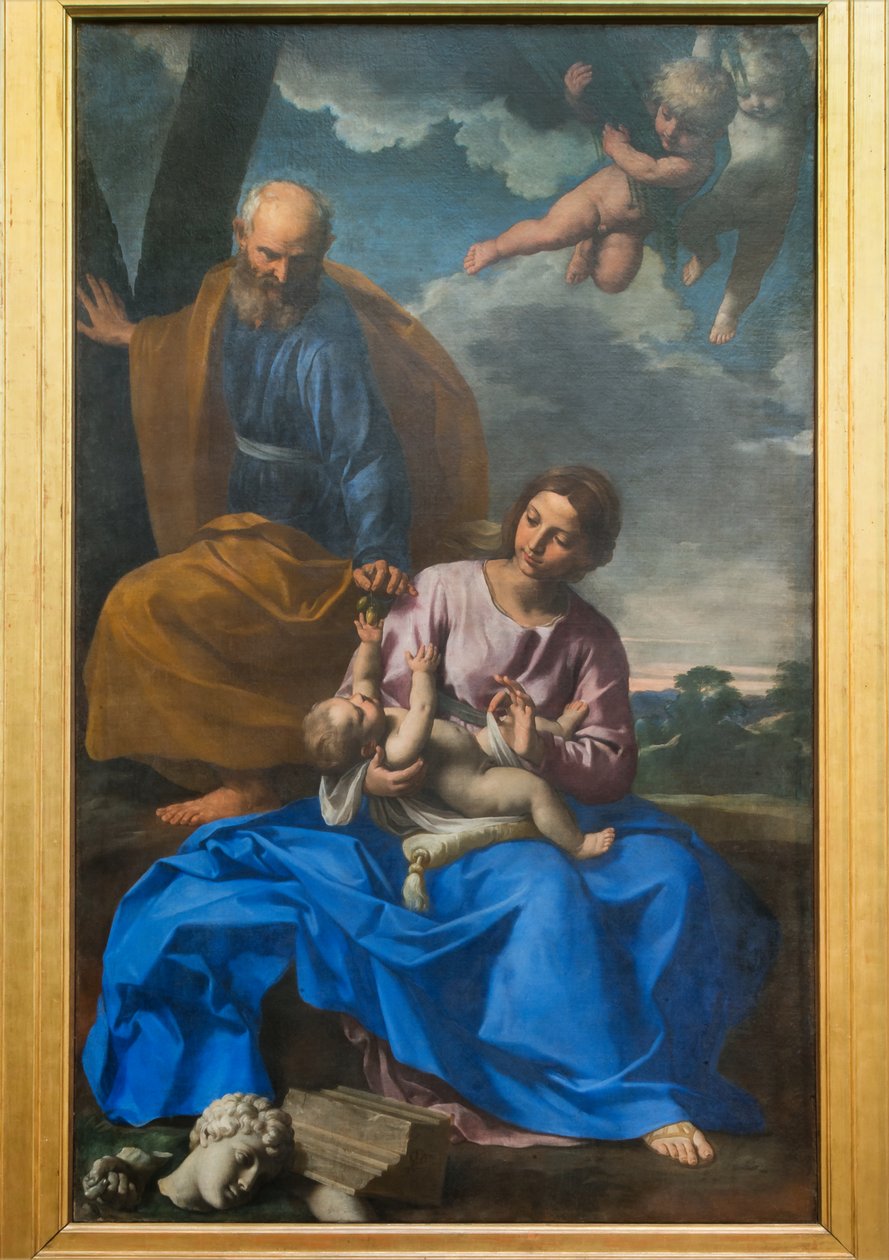 The Holy Family. The Rest on the Flight into Egypt, c.1640 by Simone Cantarini