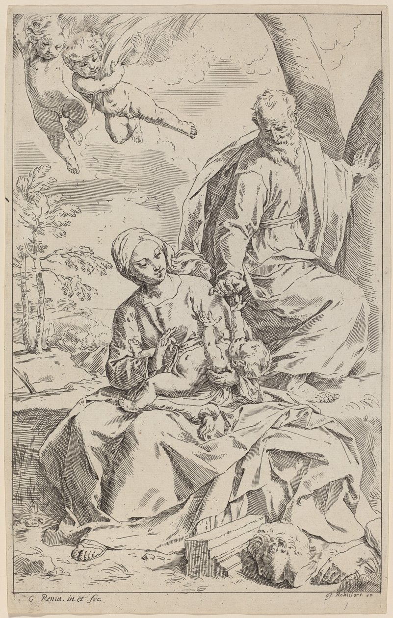 The Rest on the Flight into Egypt by Simone Cantarini