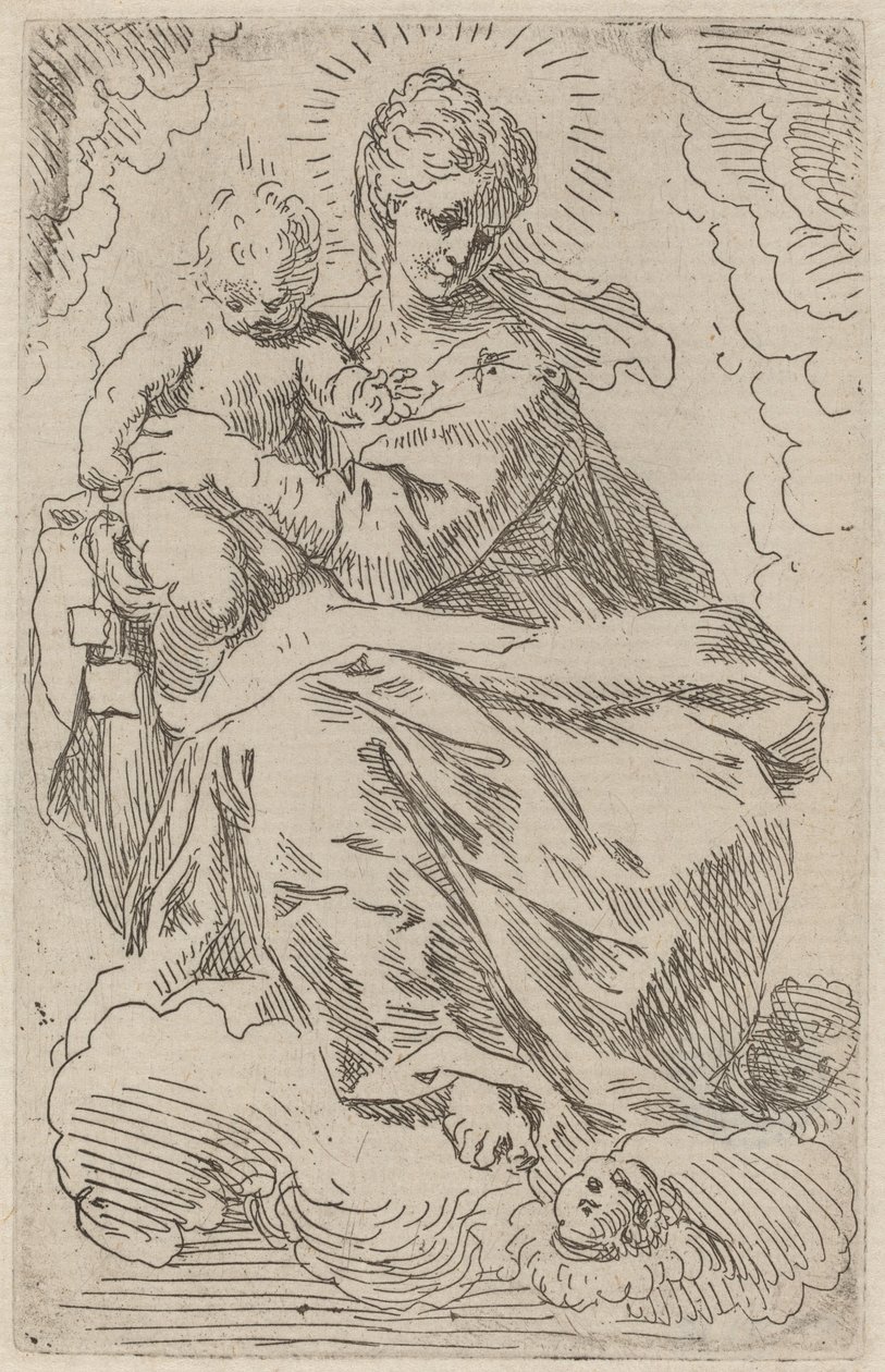 The Virgin and Child by Simone Cantarini