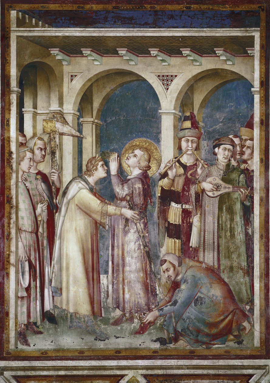 Fresco of the Life of Saint Martin (Detail) by Simone Martini