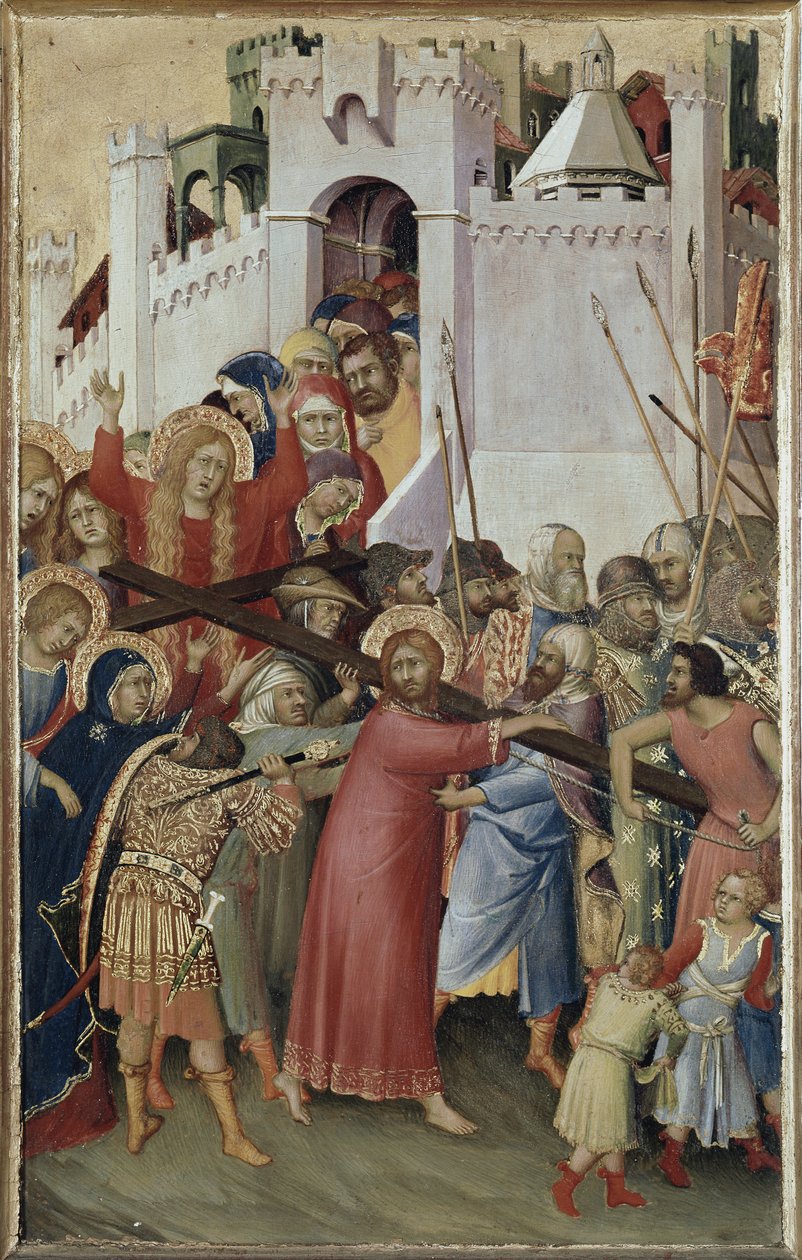 Polyptych Orsini: Christ Carrying the Cross by Simone Martini