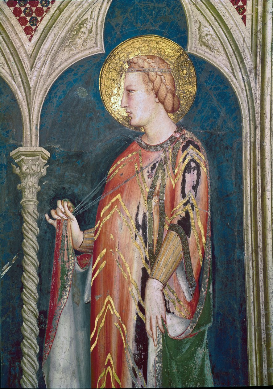 St Elizabeth of Hungary (Detail) by Simone Martini