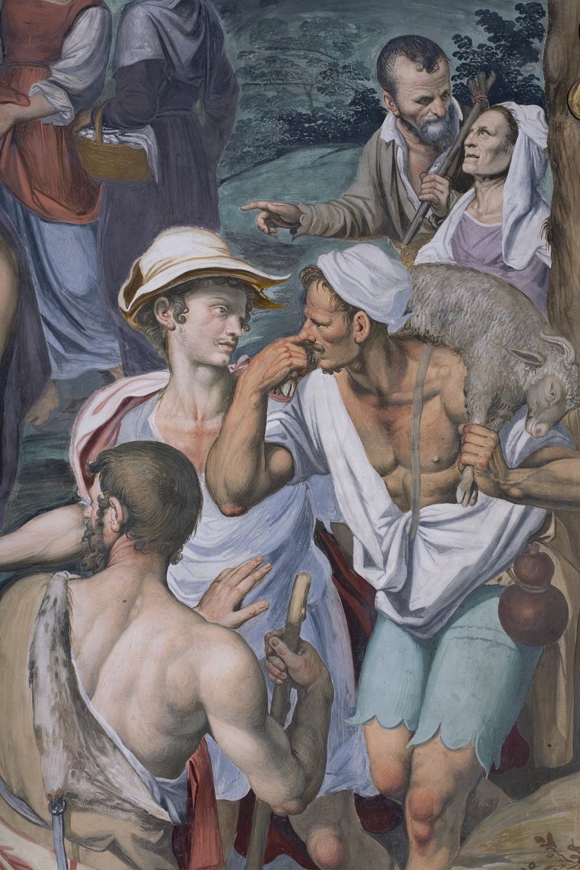 Adoration of the Shepherds, 1578-82 (detail) by Simone Veneziano Peterzano