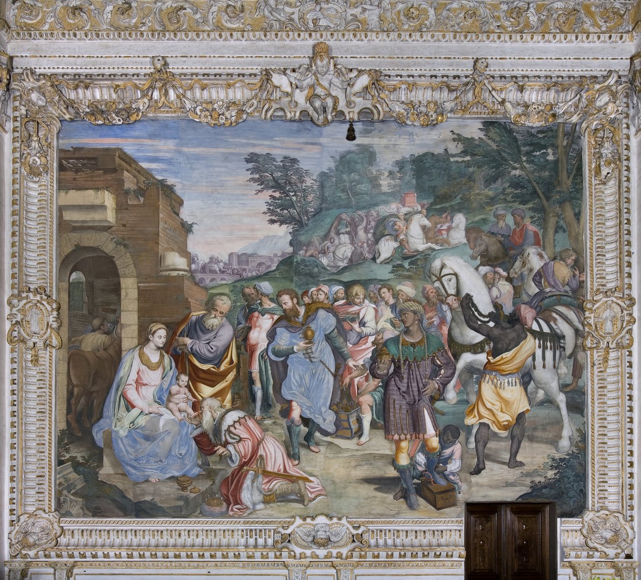 The Adoration of the Magi, Presbytery by Simone Veneziano Peterzano