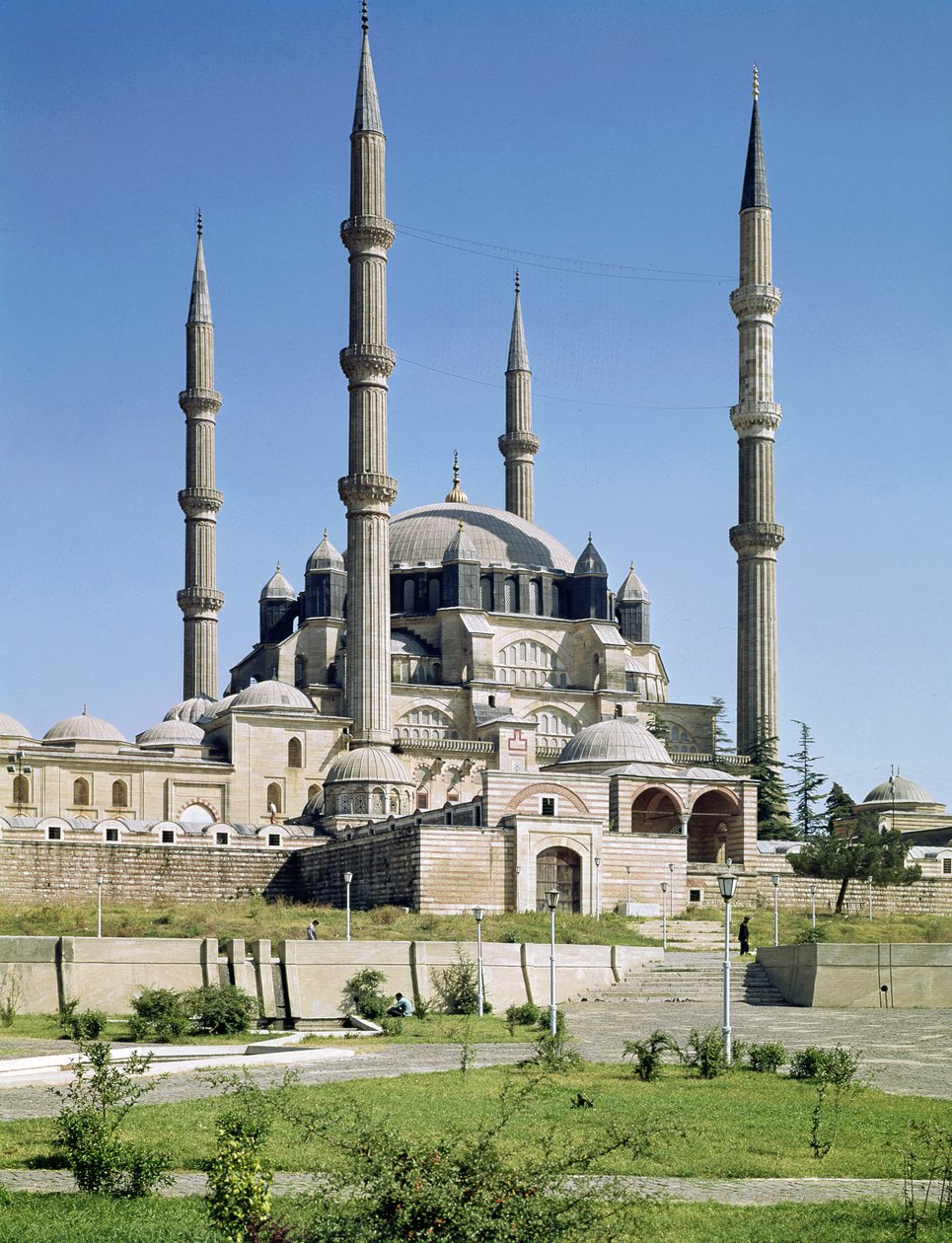 View of the Mosque, Ottoman, Built c.1569-75 by Sinan