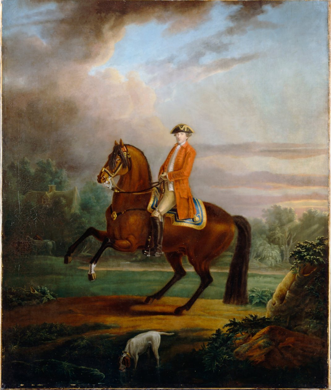 A Man, Called Noel Desenfans on Horseback by Sir Peter Francis Bourgeois