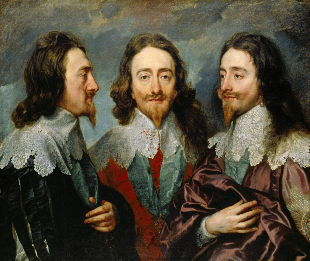 Charles I, King of England 1600-1649, from Three Angles The Triple Portrait, 1636 by Sir Anthony van Dyck