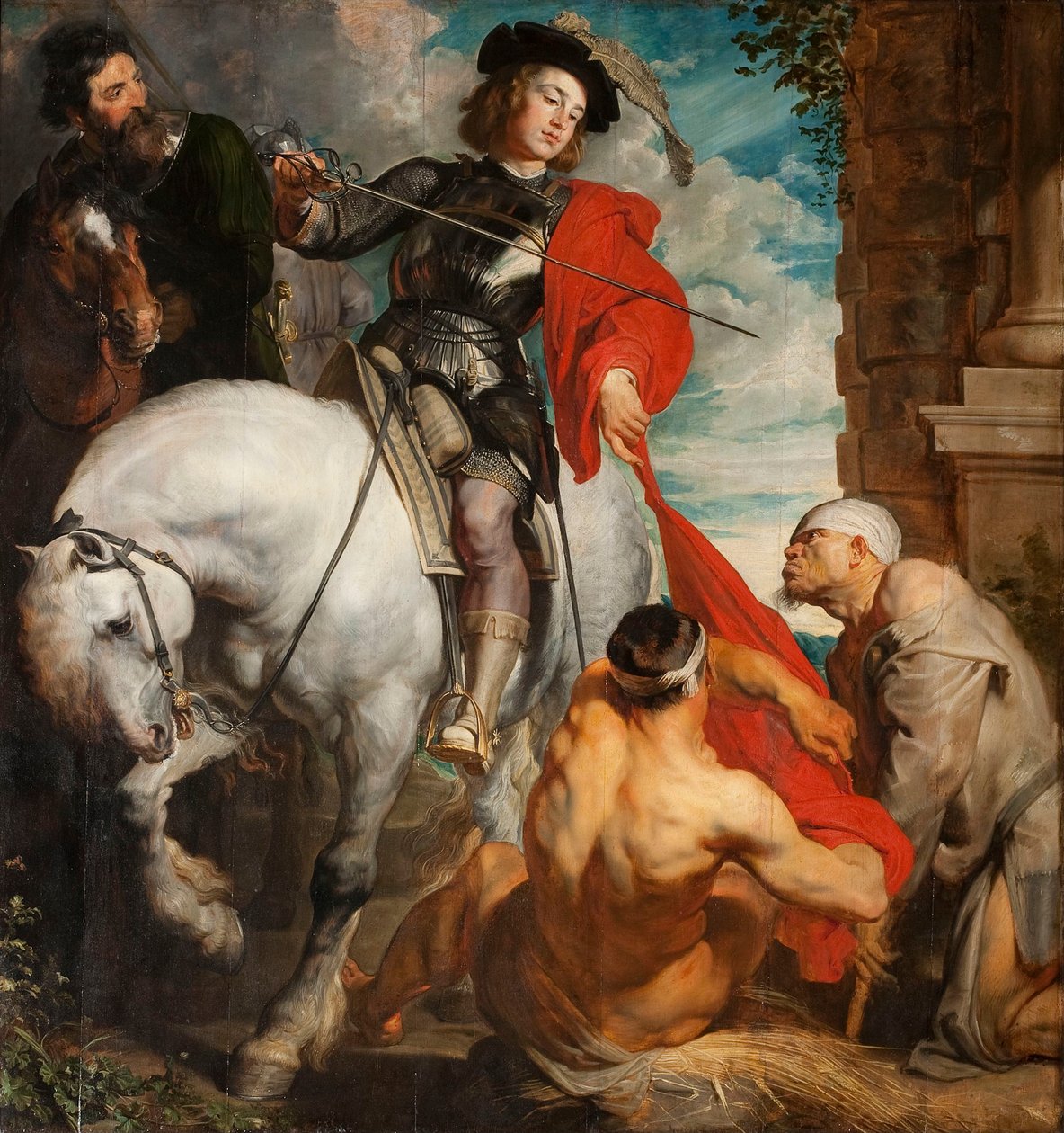 Saint Martin Sharing his Cloak by Sir Anthony van Dyck
