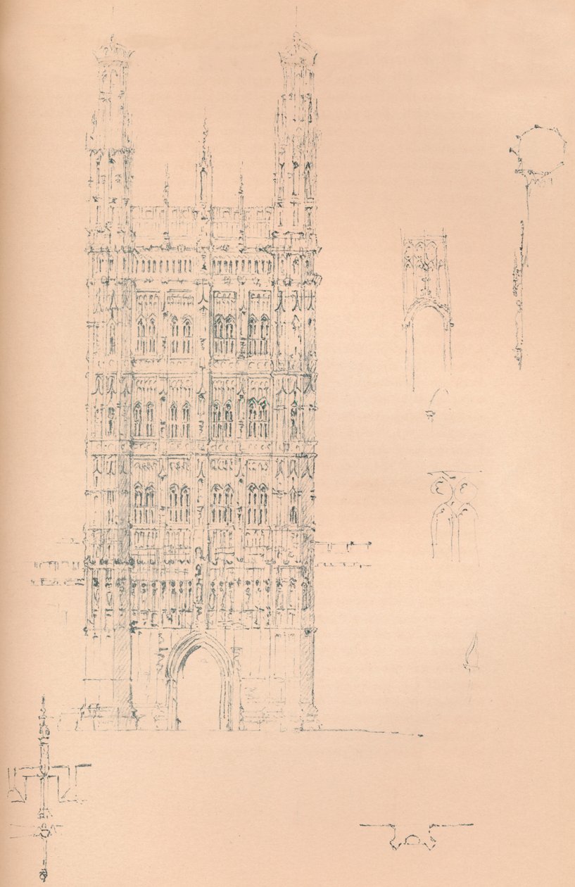 Victoria Tower, Westminster by Sir Charles Barry