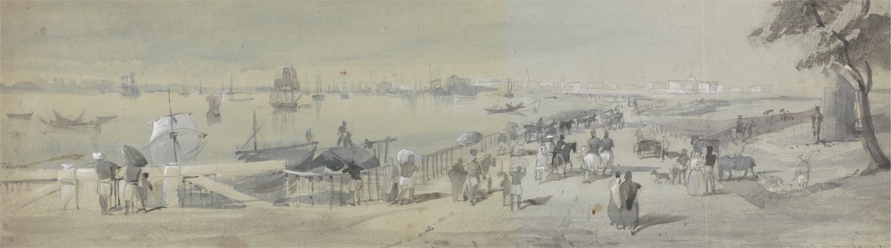 General View of Calcutta, from the Entrance to the Water Gate of Fort William by Sir Charles DOyly