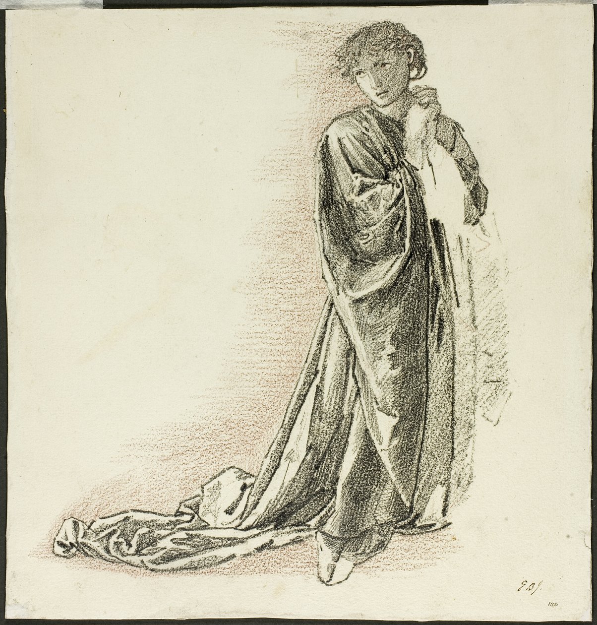 Kneeling Draped Figure by Sir Edward Burne Jones