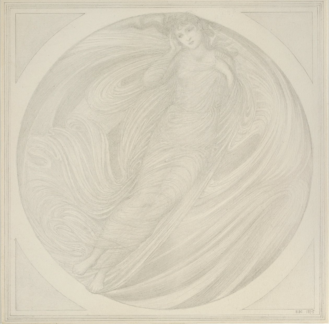 Eurydice Floating Among Flames, 1872-1875 by Sir Edward Coley Burne Jones