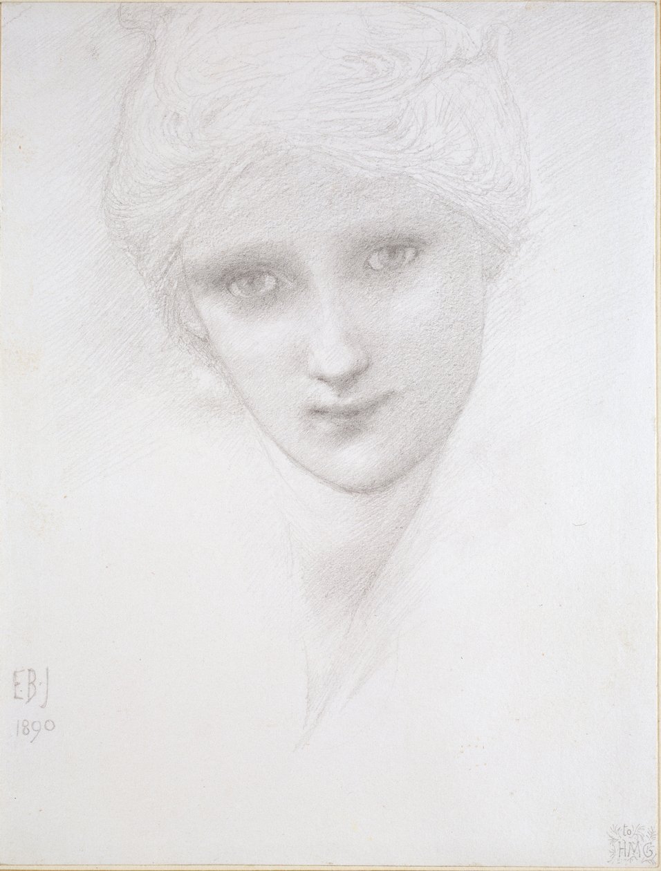 Head of a Woman by Sir Edward Coley Burne Jones