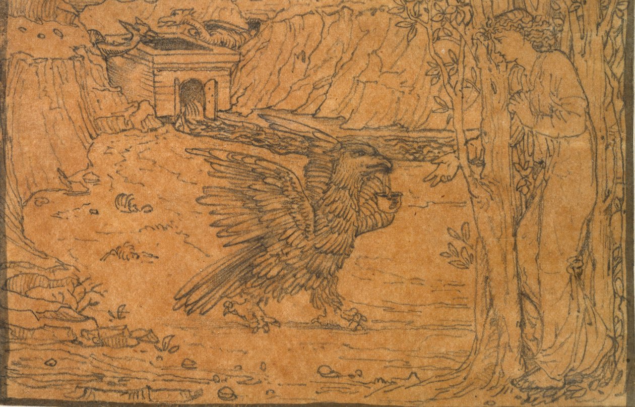 The Story of Cupid and Psyche: The Black Water by Sir Edward Coley Burne Jones