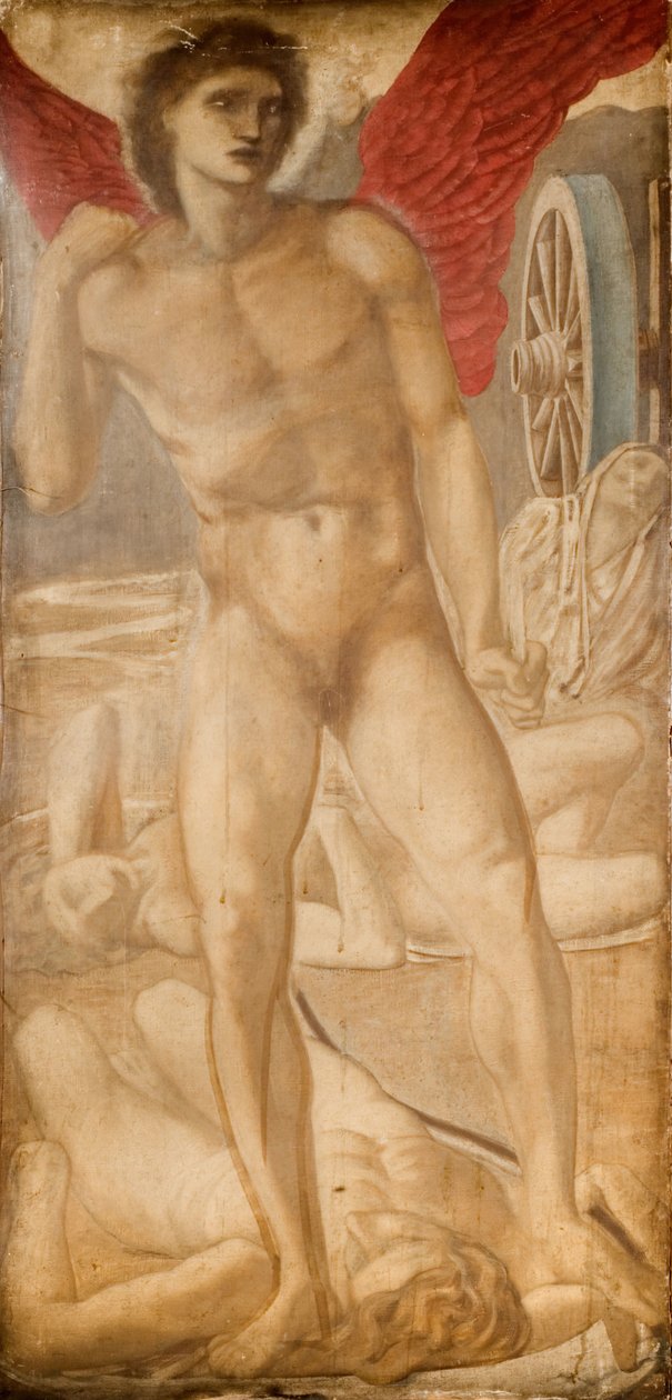 Troy Triptych - Study for Love Subduing Oblivion, 1875 by Sir Edward Coley Burne Jones