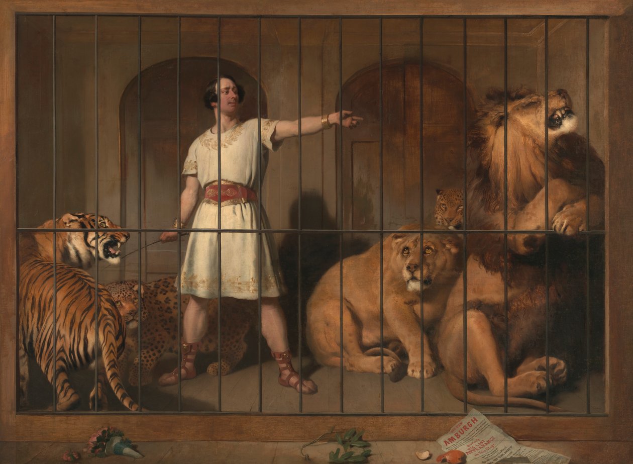 Portrait of Mr. Van Amburgh, As He Appeared with His Animals at the London Theatres by Sir Edwin Henry Landseer