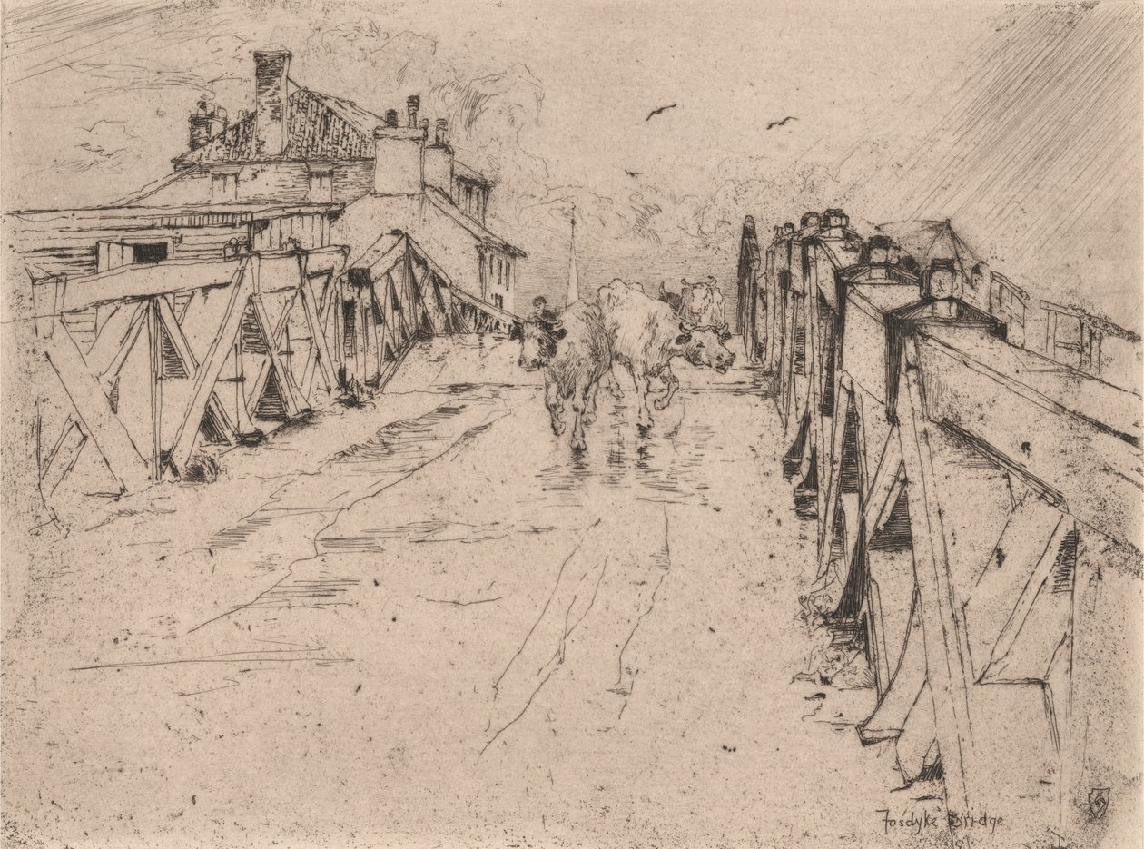 Fosdyke Bridge by Sir Frank Short