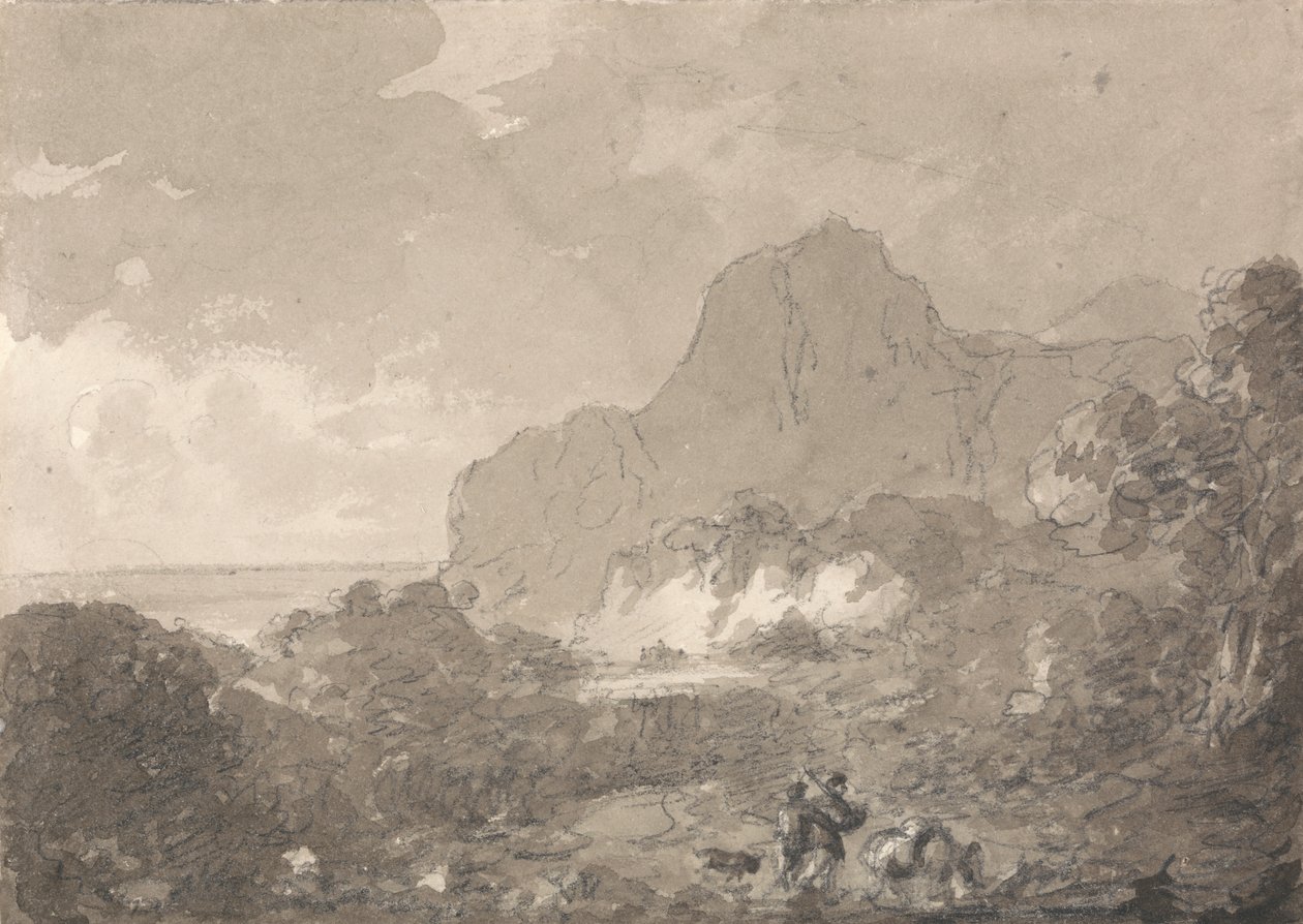 View on the Coast of Italy by Sir George Howland Beaumont seventh Baronet