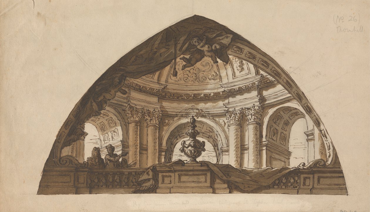 Design for a Lunette by Sir James Thornhill