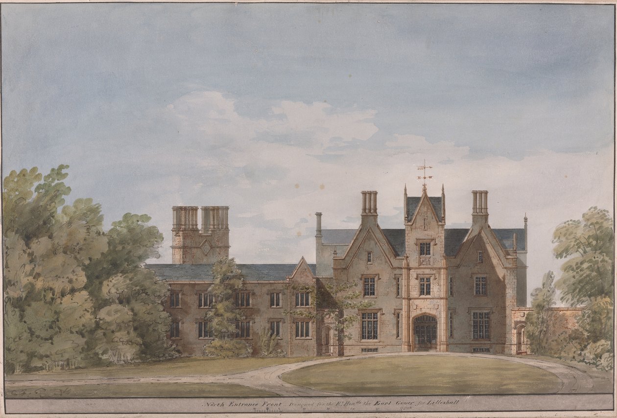 Lilleshall, Shropshire: North Entrance Front by Sir Jeffry Wyatville