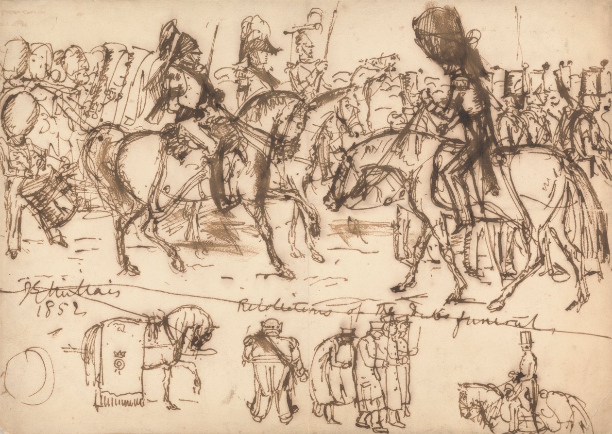 The Funeral of the Duke of Wellington by Sir John Everett Millais
