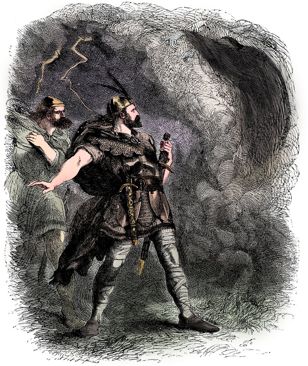 Macbeth and Banquo Encountering the Three Witches, 1858 by Sir John Gilbert