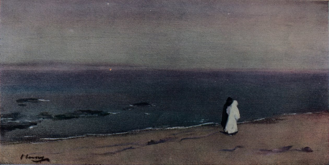 The Seashore, Moonlight, c.1908 by Sir John Lavery