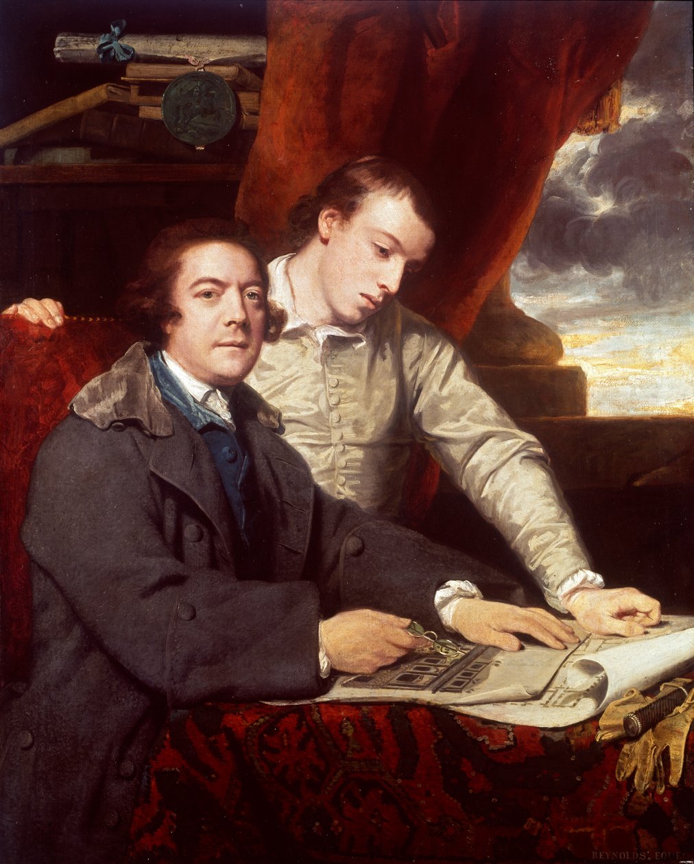 James Paine, Architect and his Son, James by Sir Joshua Reynolds