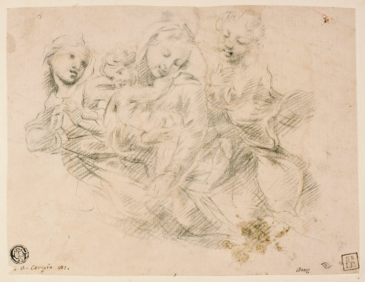Madonna and Child with Two Angels by Sir Joshua Reynolds
