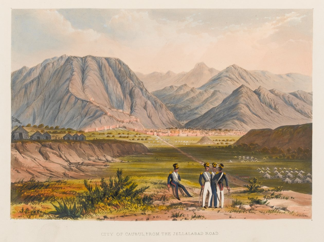 City of Caubul, from the Jellalabad Road by Sir Keith A. Jackson