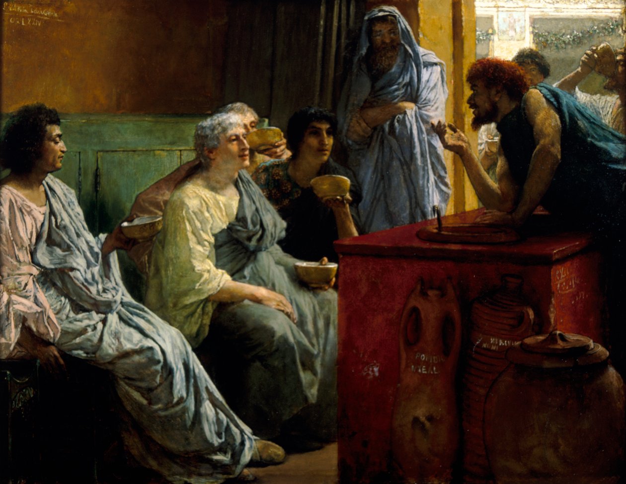 The Wine Shop, 1869-1874 by Sir Lawrence Alma Tadema