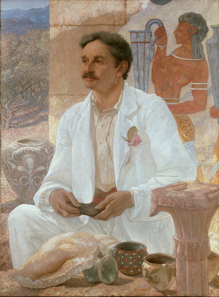 Sir Arthur Evans among the Ruins of the Palace of Knossos, 1907 by Sir William Blake Richmond