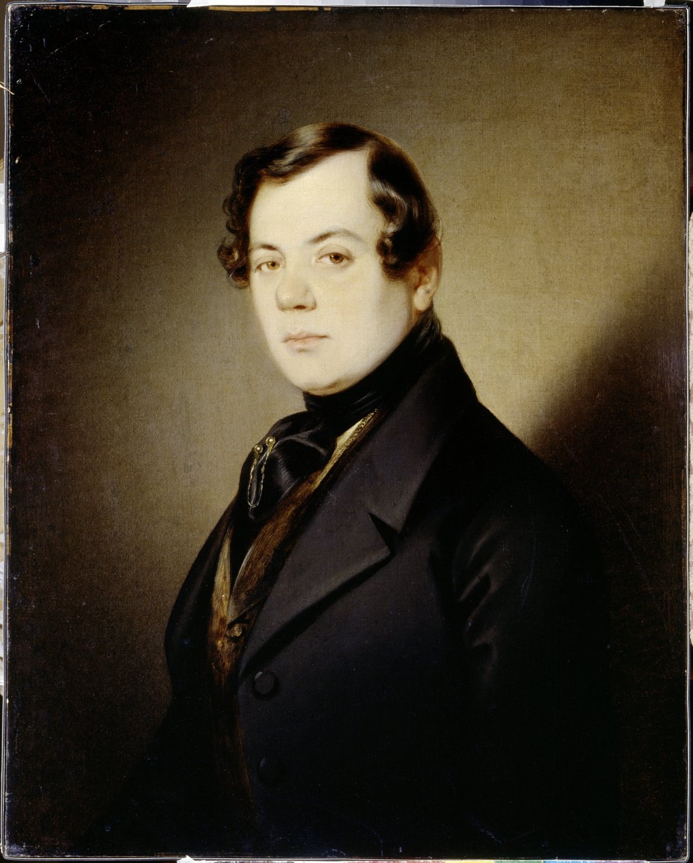 Portrait of Poet Vladimir G. Benediktov by Sándor Kozina
