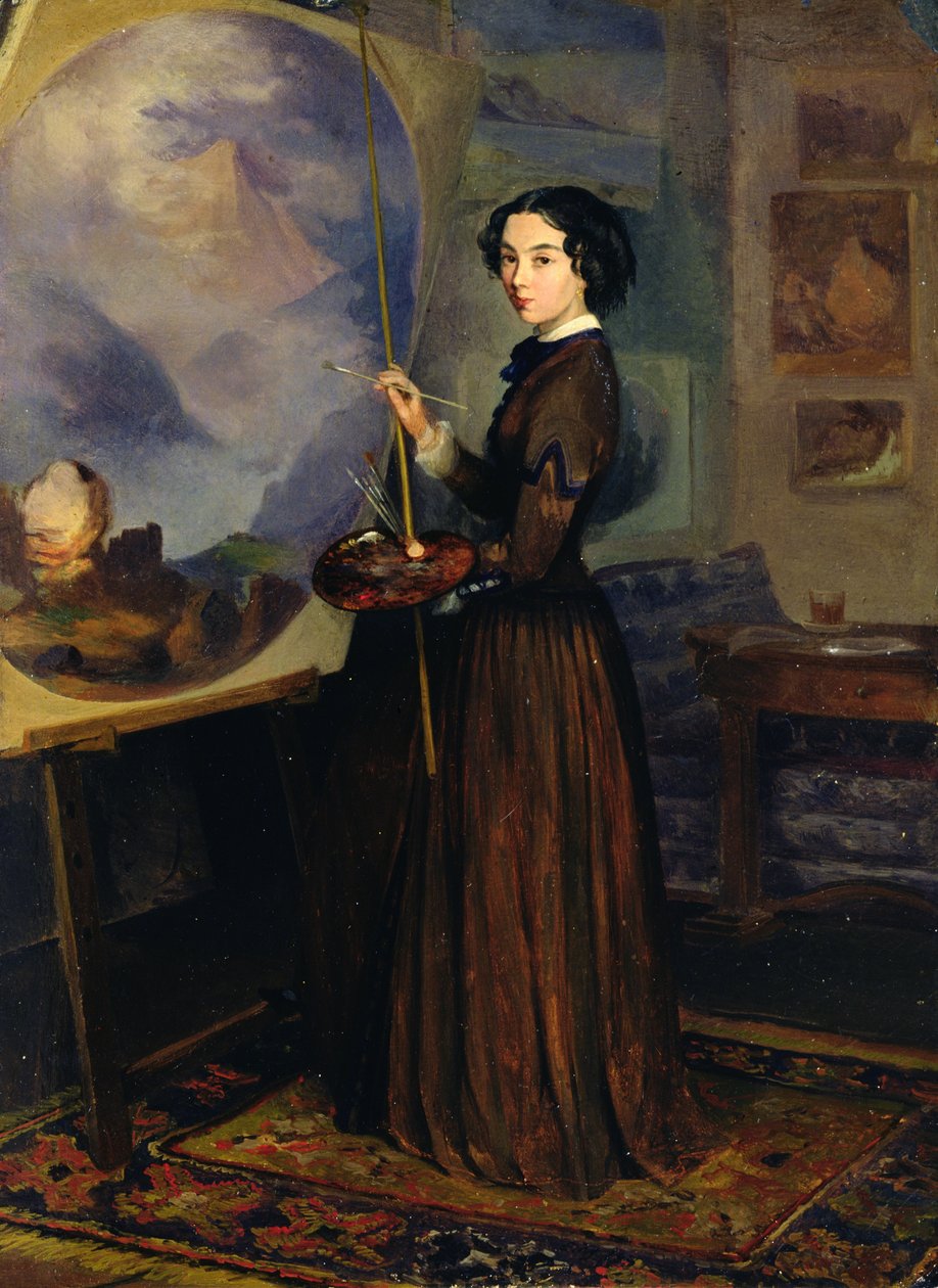 Self Portrait by Sofia Vasiyevna Sukhova Kobylina