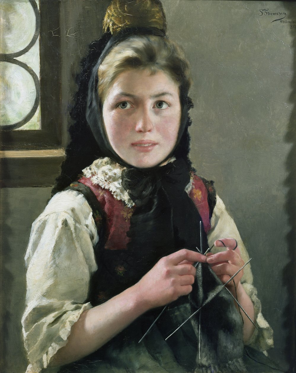 German Farmer Girl by Sofie Thomesen Werenskiold