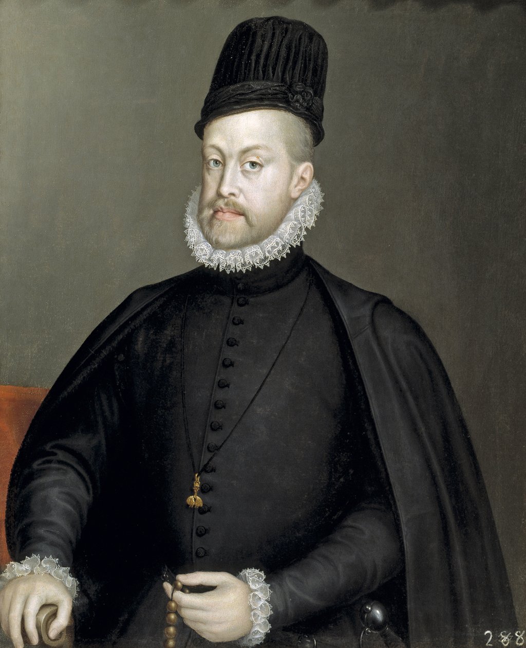 Portrait of Philip II, King of Spain and Portugal by Sofonisba Anguissola