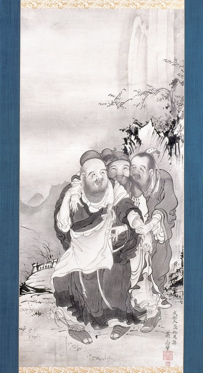 The Three Laughers Of Tiger Ravine by Soga Shohaku
