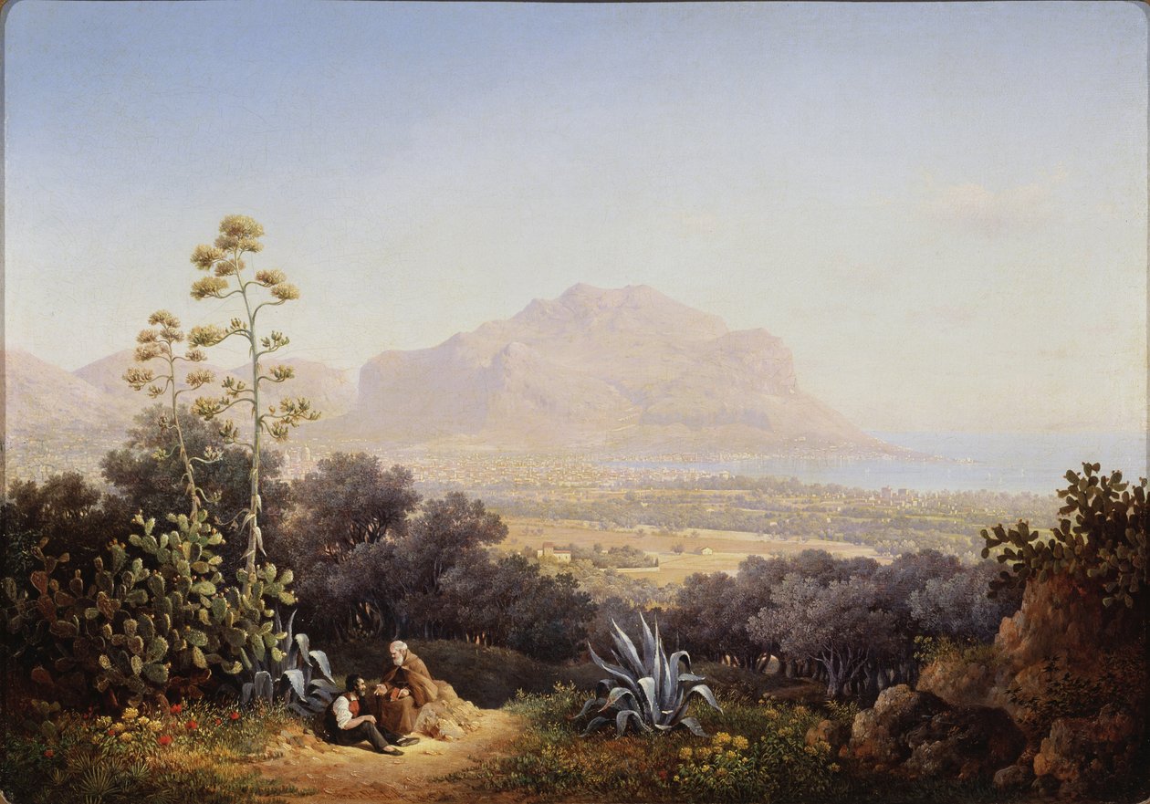 View of Palermo by Sokrat Maximovich Vorobyev